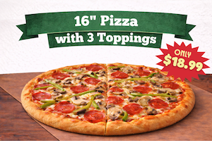 16" 3-Topping Deal
