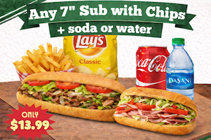 Sub lunch Special w/ Chips